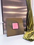 olive green acrylic painting by dane browne